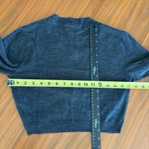 Y2K New York & Company Cropped Shrug Sweater Cozy Cardigan S Coquette Babydoll thumbnail 7
