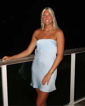 Jasmyn Princess Polly Mini Dress Blue thumbnail 1