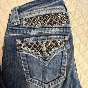 Miss Me Bootcut Bling Western Cowboy Denim Grunge Hip Hop Kendrick Jeans Size 28 thumbnail 7