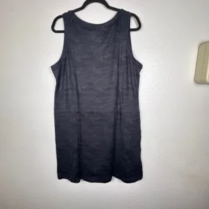 Members Mark Soft Dress XL Black Camo‎ Tank Sleeveless Drawstring Pockets thumbnail 2