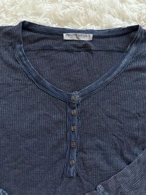 Project Social T navy long sleeve shirt thumbnail 2