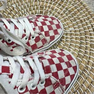 Vans Women’s Filmore High-Top Checkerboard Red Lace Up Sneakers Size 6 thumbnail 9