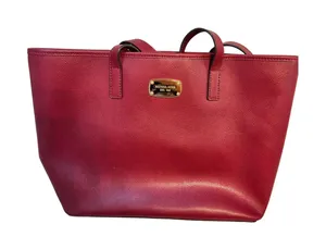 Michael Kors Jet Set Large Saffiano Leather Tote‎ – Deep Red thumbnail 1