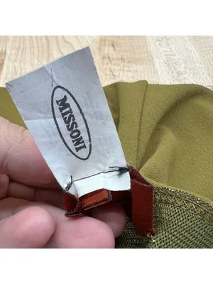 Missoni Vintage 80s Pull-On Pants Olive Green Size 44 IT Size 8 Quiet Luxury thumbnail 11