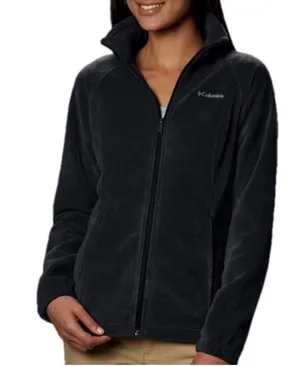 Columbia Women's Black Fleece Full Zip Coat Size 2X thumbnail 1