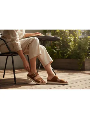 TOMS Diana Mule Buckle Platform Sandals Brown Sugar - Size 8.5 with Box thumbnail 2