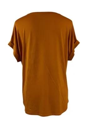A New Day Women’s XXL Mustard Oversized Short Sleeve Knit Tunic Top Casual thumbnail 3