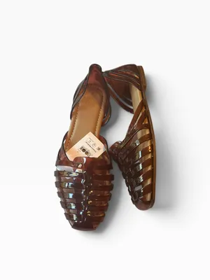 Time and Tru Women's Huarache Jelly Sandals Flats Sz 8 NWT thumbnail 4