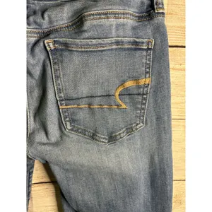 American Eagle, NE(X)T level stretch, Womens, Size US 4,Blue Denim,Jeggings‎ thumbnail 4
