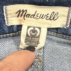 Madewell‎ The MomJean Denim Tapered Leg Jeans Leacrest Wash High Waist Size 26 thumbnail 6
