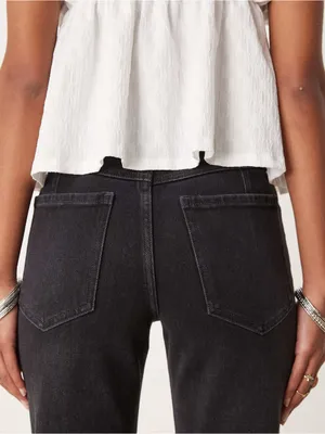 FREE PEOPLE~We The Free Sabine Slim Straight Leg Bootcut Jeans Size 24 NWT thumbnail 4