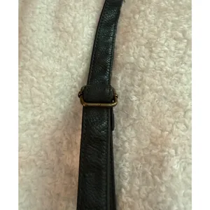 GH Bass Pebbled Leather Purse Dark Green Slouchy Crossbody Adjustable Strap thumbnail 10