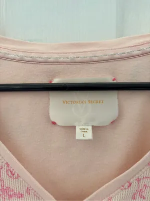 Victoria's Secret Pink Knit Henley Top with Light Pink Accents thumbnail 3