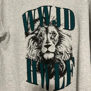 WWJD HWLF vintage lion ash crewneck sweatshirt pullover thumbnail 4