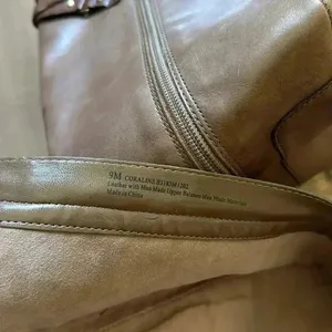 Franco Sarto Coraline Riding Boots Tan Brown Leather Knee High Zip Women’s Sz 9 thumbnail 11