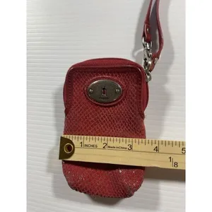 Fossil Red‎ Wristlet Wallet W Zipper thumbnail 6