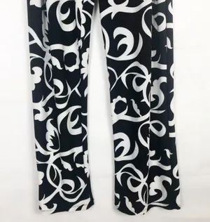 Flirt Pink Women's High Rise Floral Pants Juniors XL thumbnail 5