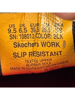 Skechers Work Relaxed Fit Sudler Dedham SR Slip-On Shoes Womens 9.5 Black 108012 thumbnail 7