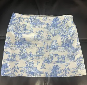Edikted Delft Print Low Rise Skirt thumbnail 2