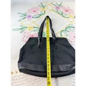 Tumi Black Ballistic Nylon Leather‎ Trim Tote Bag Work Travel Shoulder Bag thumbnail 8