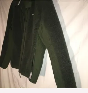 Vintage Army Green Denali Zip Up Sherpa Exterior Jacket thumbnail 3