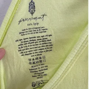 Free People FP Movement Sour Citrus Madeline Racerback Ribbed Tank Sz XS/S NWT thumbnail 7