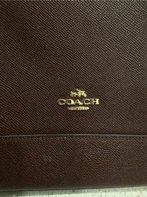 Coach F 57524 Crossgain Leather Satchel Blush Handbag Brown Leather EUC thumbnail 2