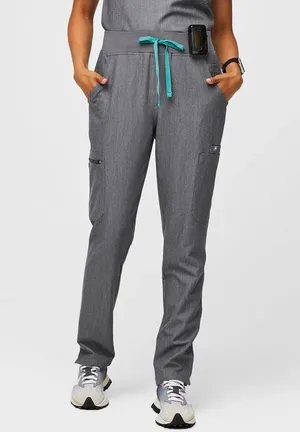 Figs High Waisted Yola Skinny Scrub Pants in graphite gray thumbnail 1
