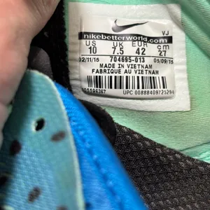 Nike Women’s Green and Blue Gradient Free TR Fit 5 Print Athletic Sneakers thumbnail 6