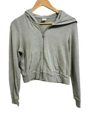 TNA Women's Full Zip Thermal Cotton Blend‎ Hoodie Size Medium thumbnail 1