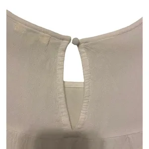 Kori American White and Cream 3/4 Sleeve Boho Blouse Size Small thumbnail 6