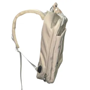 WPJMEFU Beige 15.6 Laptop Padded‎ Backpack USB Port thumbnail 3