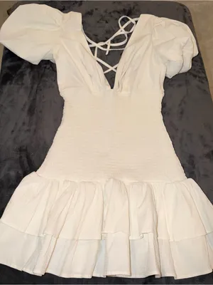 Hello Molly La Devotee Dress in White Size 4 thumbnail 7