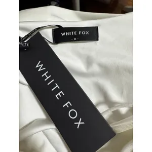 White Fox “Invite Pending” Cutout Ruched Mini Dress White Size M NWT thumbnail 5