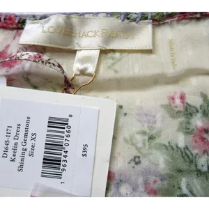 NWT LoveShackFancy Keelin Mini in Shining Gemstone Floral Cotton Dress XS thumbnail 7