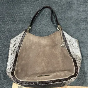 Brahmin Thelma Tote Chardonnay – Croc‎ Embossed & Suede thumbnail 1