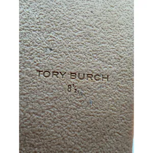 Tory Burch Miller Thong Sandals Light Blue Leather Logo Cork Footbed Women’s 8.5 thumbnail 6