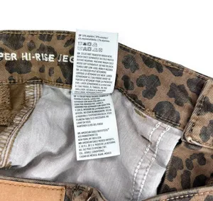 American Eagle Womens Size 6 Leopard Print Super Hi‎ Rise Jegging Skinny Jeans thumbnail 7