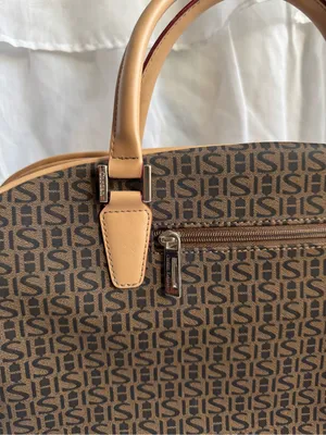 Cordan Leather Monogram Travel Bag Brown thumbnail 4