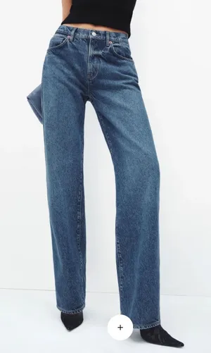 Reformation‎ Val 90s Mid Rise Straight Jeans In Pelican Size 30 thumbnail 1