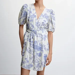 Mango Belt‎ floral dress new thumbnail 5