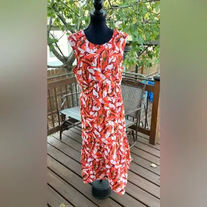 Nine West Womens maxi dress LIKE NEW🧡💙🤍 thumbnail 5