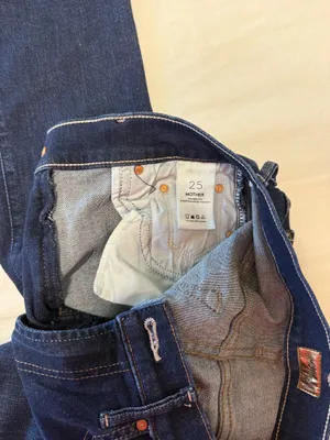 MOTHER The Insider Denim Crop Step Fray thumbnail 3
