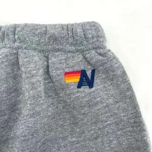 Aviator Nation Gray Rainbow Spellout Logo Sweatpants Casual Lounge Sweat Size XS thumbnail 4
