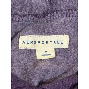 Vintage Aeropostale Purple Graphic Hoodie Sweatshirt‎ Women's Size Medium thumbnail 5