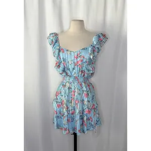 NWT!! Revolve YUMI KIM Eden Dress Floral Mulberry Angel Mini Party X-Small thumbnail 2