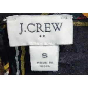 J. Crew‎ Plaid Top Long Sleeve Organic Cotton Blend Blouse Size S thumbnail 3