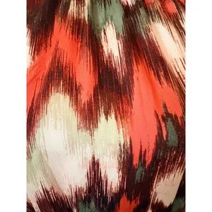 Banana Republic Halter Midi Dress Womens 6 Orange‎ Green New Abstract Ikat Print thumbnail 10