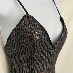 X By NBD Y2K Sequin Rainbow Mini Dress XS Club Festival Revolve Indie Sleaze thumbnail 4