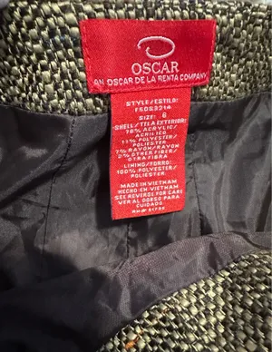 Oscar de la Renta Tweed Jacket & Skirt Set are a size 6. thumbnail 3